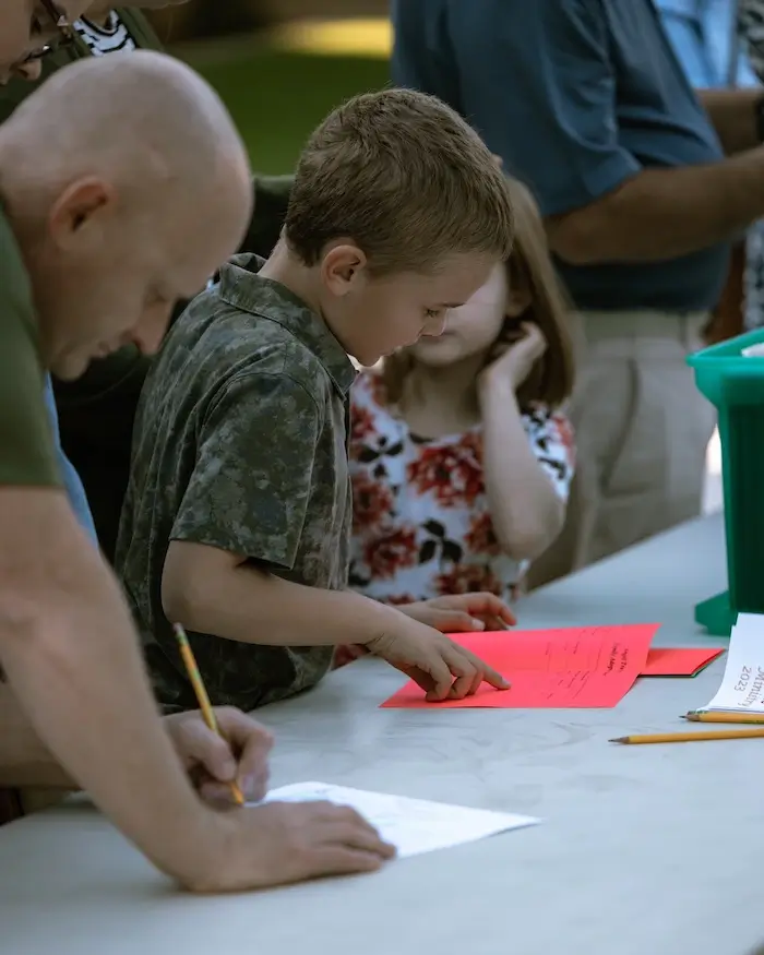 Christmas Angel Tree adoptions tables on Sunday.