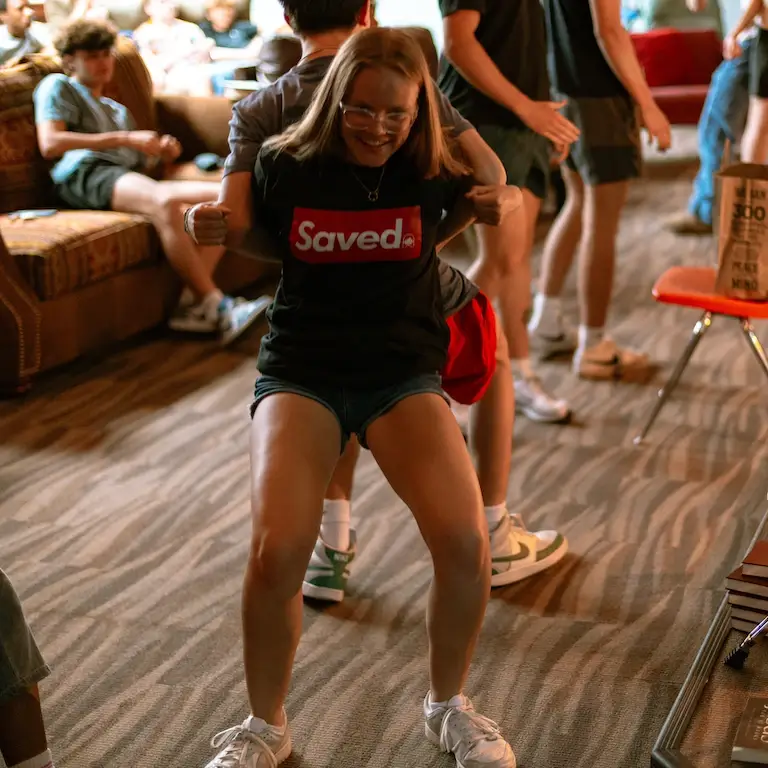 La Casa Youth having fun, playing games