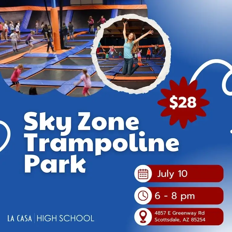 High School Sky Zone Trampoline Park - La Casa de Cristo