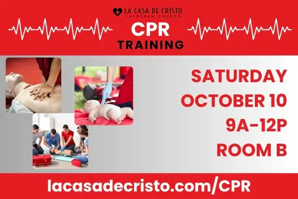 CPR training with Jean Knowling Oct 10 at La Casa de Cristo