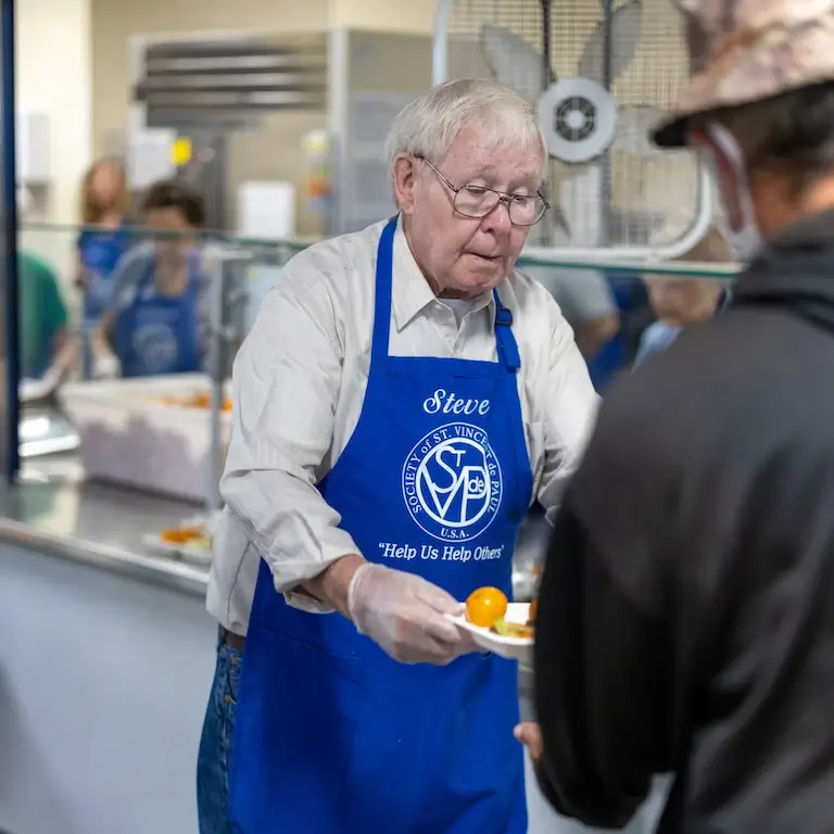 Serving Meals at Saint Vincent de Paul SVdP