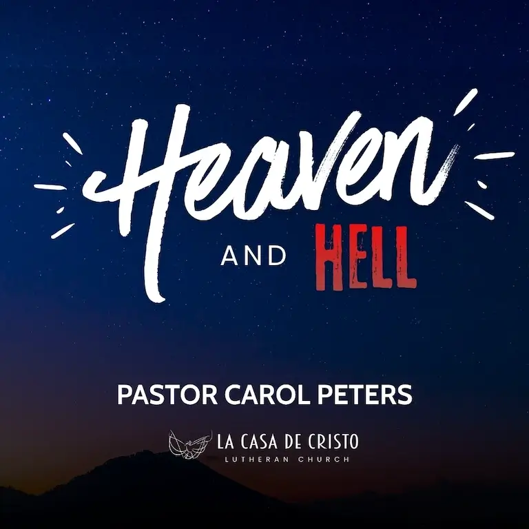 Heaven and Hell Adult Ed with Pastor Carol Peters